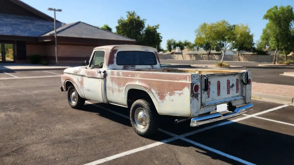 1963 ford f-100 292 y block holly sniper c4 automatic rwd cold ac