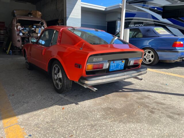 1974 saab sonett coupe orange fwd manual