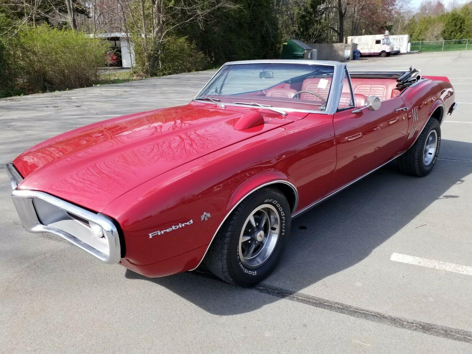 1967 pontiac firebird 327 v8 engine brand new red paint