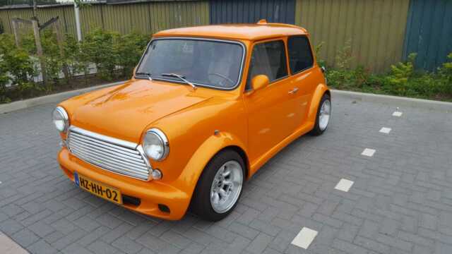 1987 mini cooper 1275cc - custom zeemax kit - like new - orange - fast & loud!