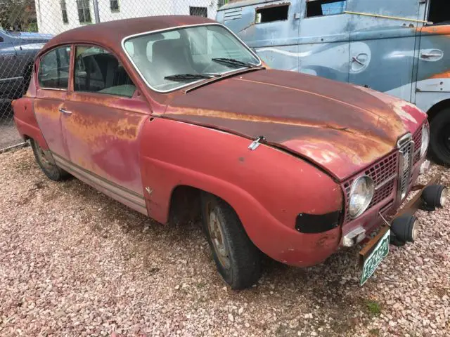 1970 saab 96.vintage. ran when parked. great patina!