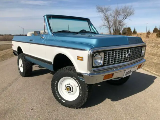1972 chevrolet blazer k5 0 astro blue suv 5.3l vortec v8 3 speed automatic