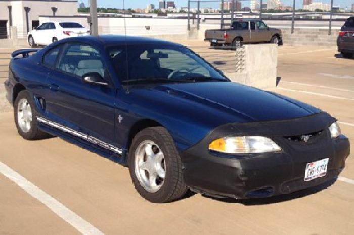 obo 1998 two door coupe ford mustang in atlantic blue in dallas, tx