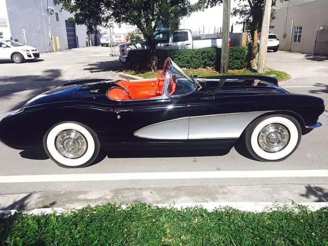 amazing 1956 chevrolet corvette, rare power sofftop! hardtop, frame off resto