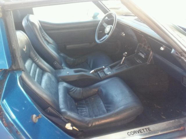 1980 blue stingray corvette 56,767 miles glass t-tops matching numbers