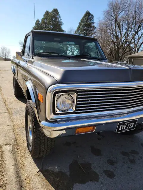 1972 chevrolet c10/k10 pickup grey 4wd manual
