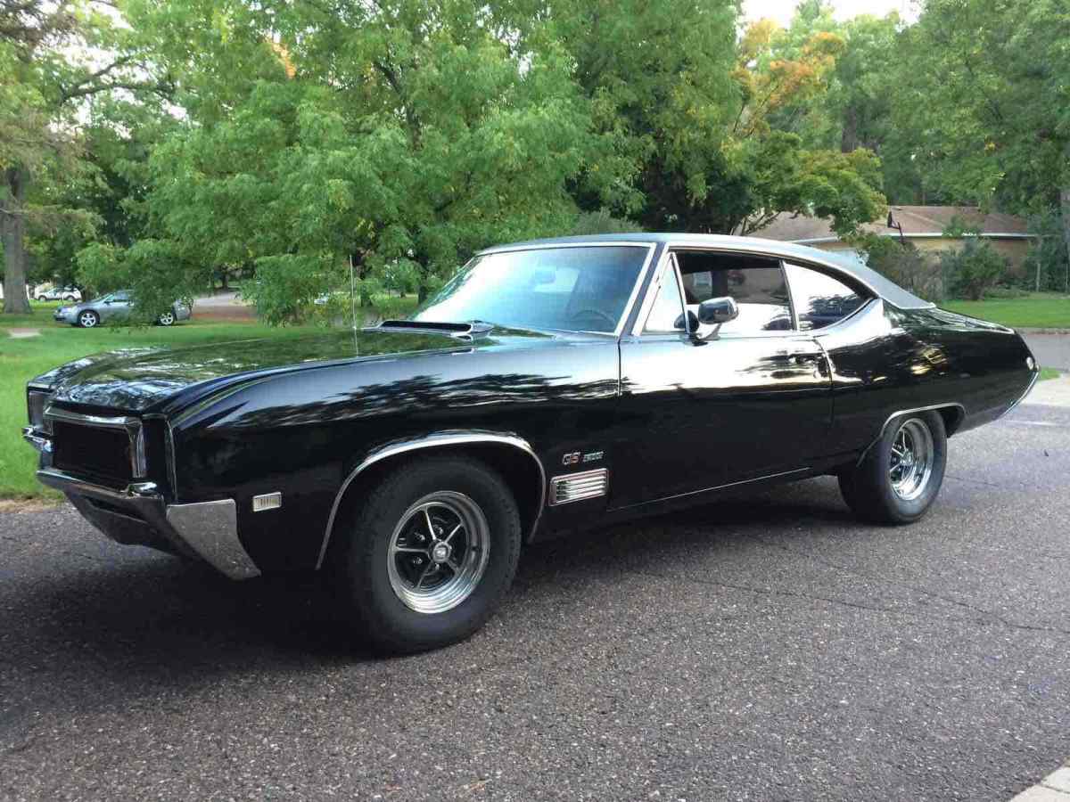 1968 buick gs 400 black rwd automatic