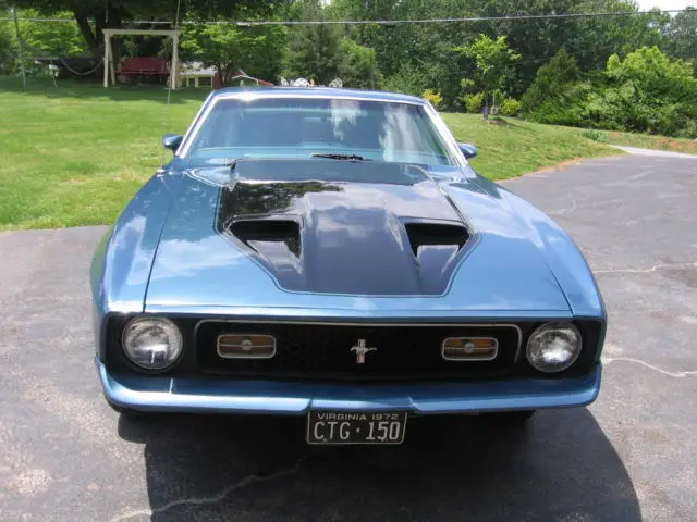 1972 ford mustang mach i fastback 2-door fold down rear seat 302 automatic