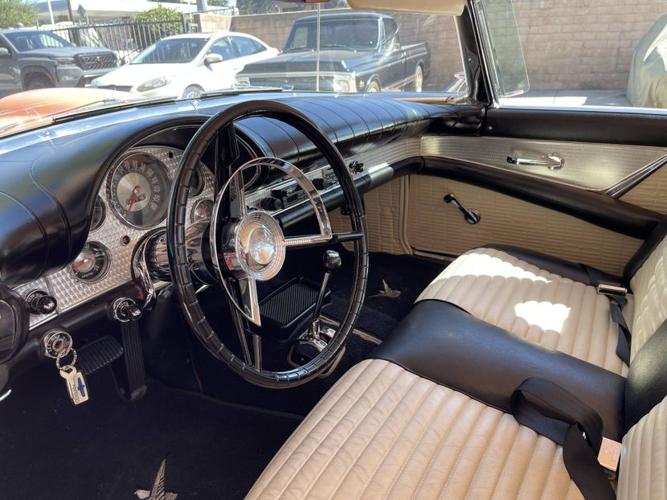 1957 ford thunderbird convertible in saratoga hills, california