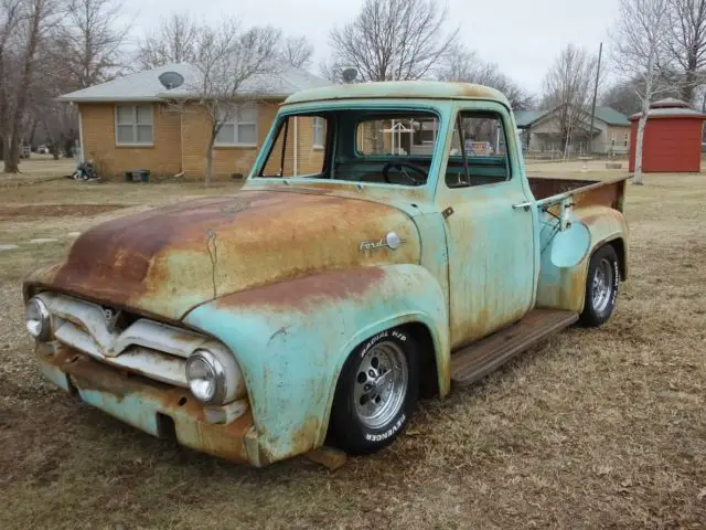 1955 ford f100 pickup roller rat rod restoration project