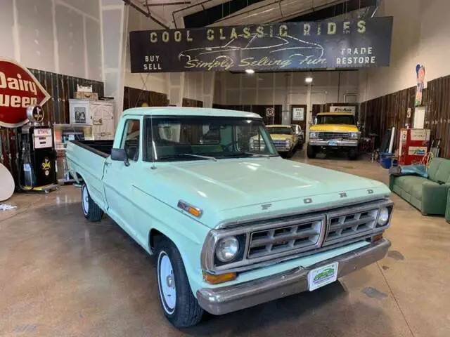 green ford f-100 with 76,886 miles available now!