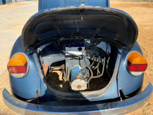 vw 1973 beetle bug electric truck conversion - w/ orig engine trans