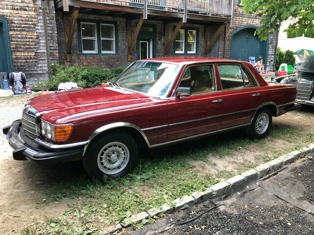 1978 mercedes-benz 280 se sedan red rwd automatic