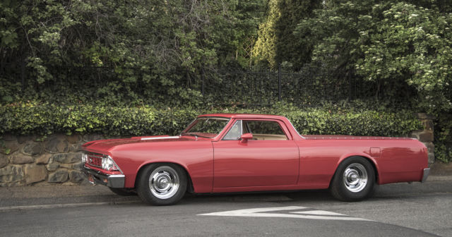 1966 chevy el camino custom restomod. 3" chop, 427 big block, shaved, lowered