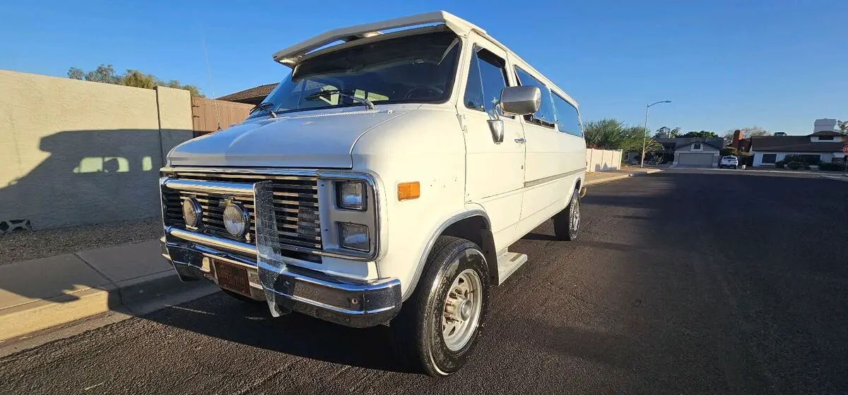 1990 chevrolet g30 van white rwd automatic