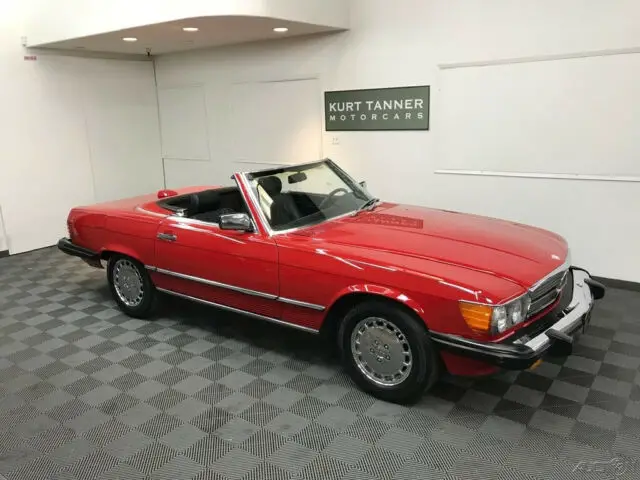 mercedes benz 560 sl. exceptional service history. believed two owners, ca car