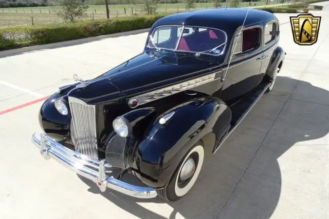 1940 packard custom 0 black sedan 250 i6 4-speed automatic