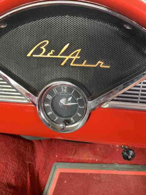 1955 chevrolet bel air sedan red rwd automatic 2 door hardtop