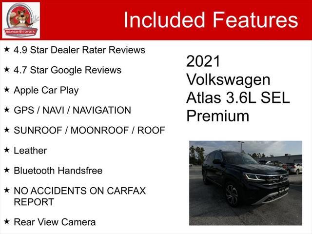 2021 volkswagen atlas 3.6l sel premium