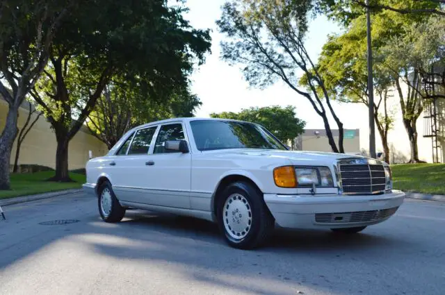 1990 mercedes-benz 420sel | white / gray | 112k miles