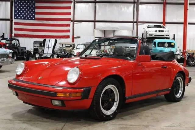 1988 porsche 911 carrera 157559 miles guard's red coupe 3.2l h6 5 speed manual