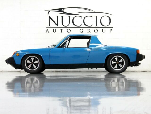 1975 porsche 914!! low miles!! fresh new paint!! coast blue/ blue w/ red plaid!!