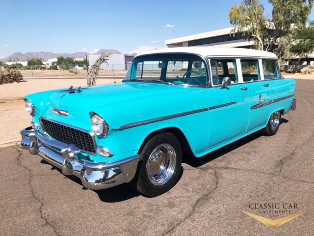 1955 chevrolet bel air 4dr station wagon - beautifully restored - v8 - ps - pb!!