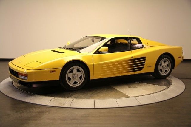 1988 ferrari testarossa, rare giallo, 7,800 orig mls, major service, amazing!