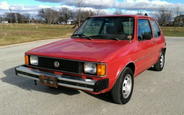1983 volkswagen rabbit l diesel rare solid car fresh out of storage runs no/rese