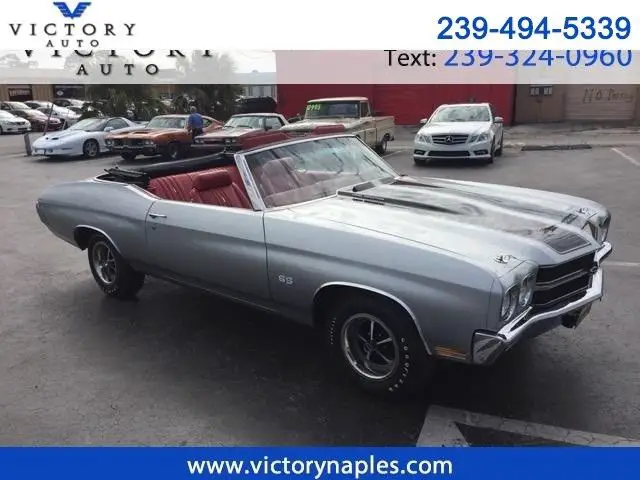 1970 chevrolet chevelle ls6 68 miles silver 454 automatic
