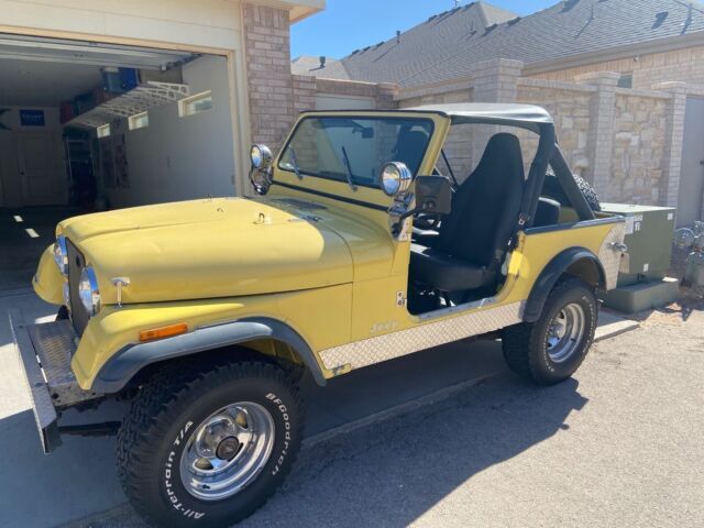 1976 jeep cj-7 yellow 4wd manual cj7