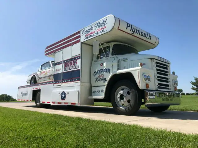 1965 dodge c500 coe hauler 1966 barracuda gasser mopar race car combo