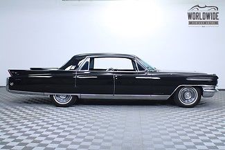 1963 cadillac fleetwood. extremely rare! stunning! triple black! restored!