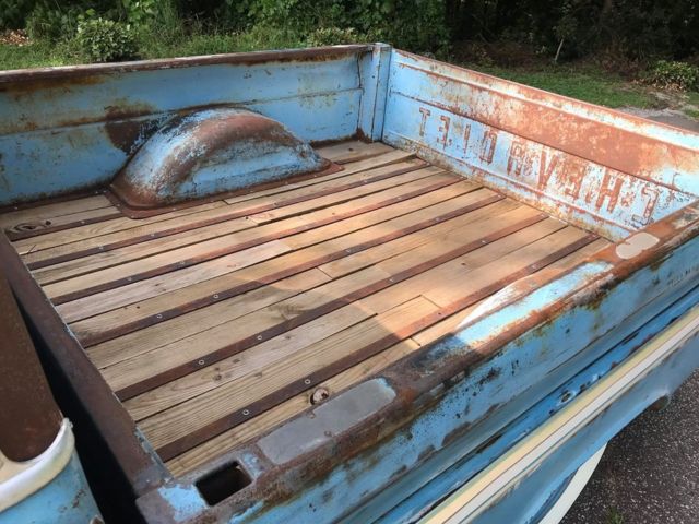 1966 chevrolet c-10 short bed patina big back glass