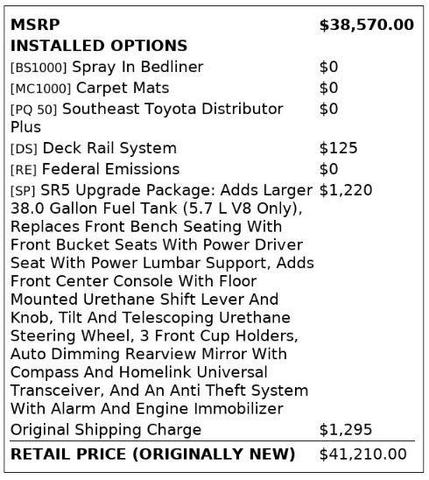 2017 toyota tundra sr5