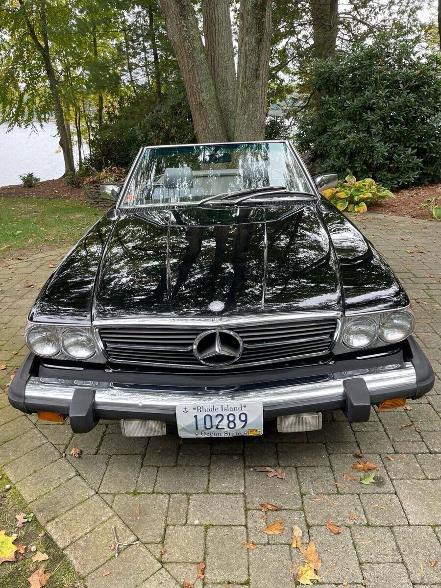 1981 mercedes-benz sl-class black rwd automatic sl