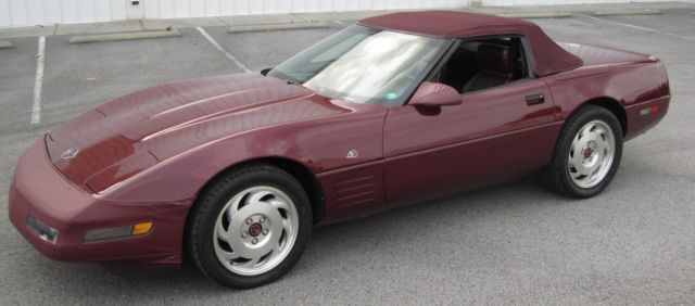1993 40th anniversary triple ruby red corvette convertible