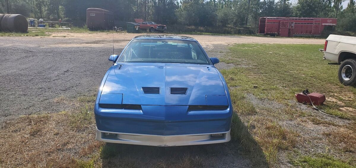 1987 pontiac firebird coupe blue rwd automatic trans am