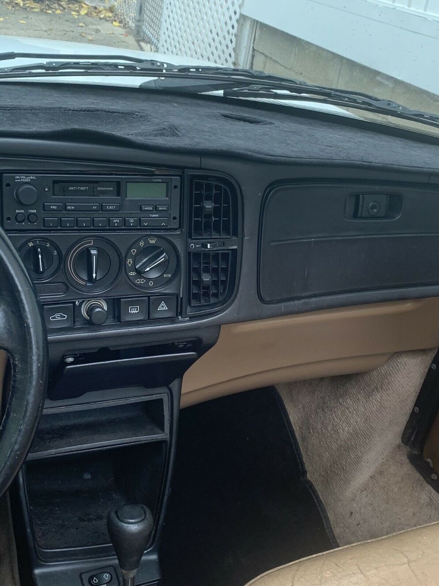 1993 saab 900 convertible white fwd automatic