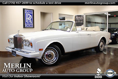1991 rolls-royce corniche acrylic white-stunning example