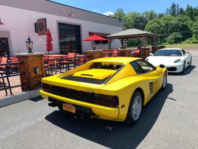 1990 ferrari testarossa 12k miles all original yellow / black v12 true classic