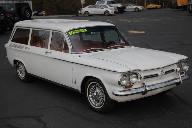 1962 chevrolet corvair monza white wagon automatic