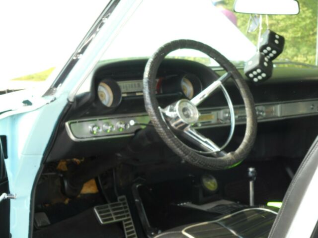 1964 ford galaxie 500xl 2 door in light blue w/black top - 390, automatic