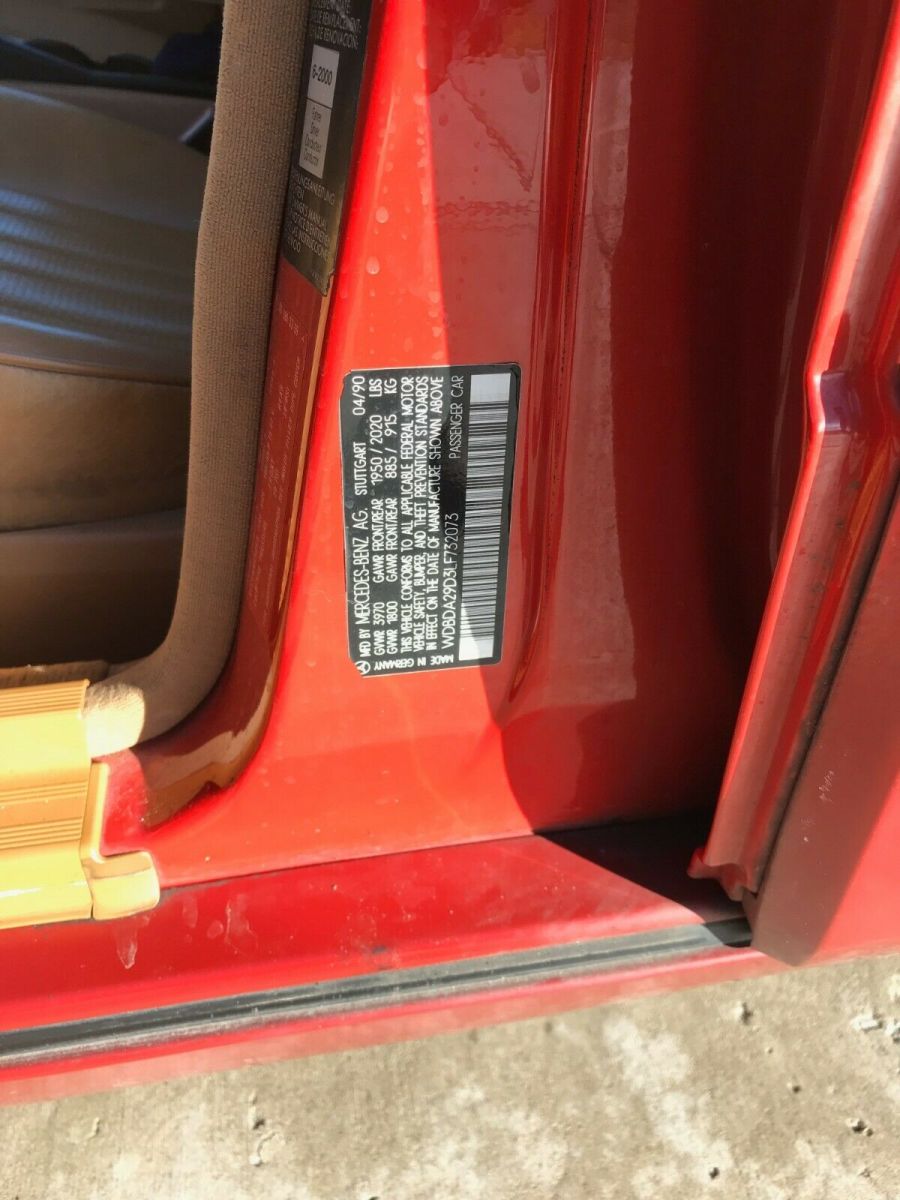mercedes 1990 190e 2.6l v6 automatic barn find