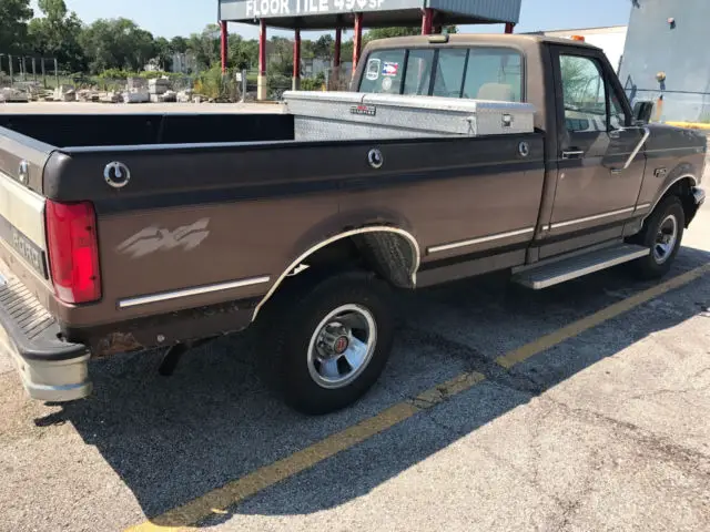 1993 ford f-150 xlt 4x4 brown truck 142k miles