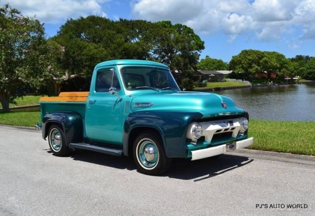 1954 ford f100 352 v8 updated fi-tec fuel injection overdrive trans