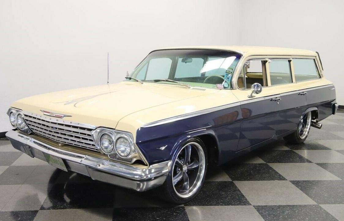 1962 chevrolet bel air/150/210 restomod wagon built 5.3l v8 overdrive