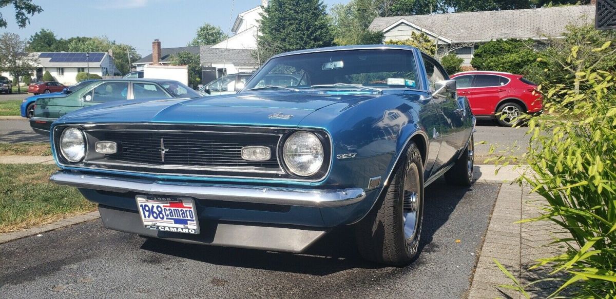 1968 chevrolet camaro coupe blue rwd automatic base