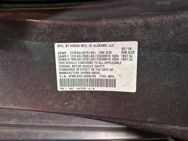 2018 honda odyssey lx