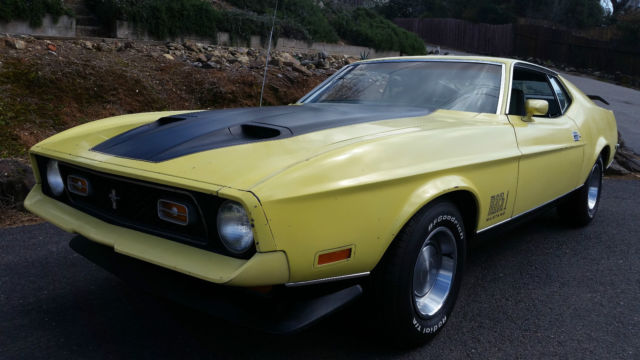 1971 mustang mach 1 rare 4 speed california muscle car